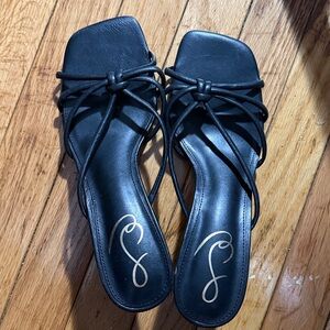 Sam Edelman Black Slide Sandals Kitten heel
